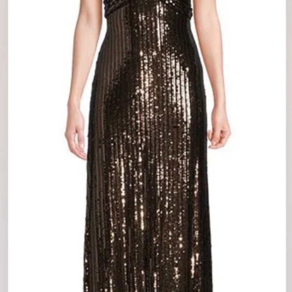Alex By Evenings Flutter Formal Dress, V-neck, Empire Waist. Dry cleaned